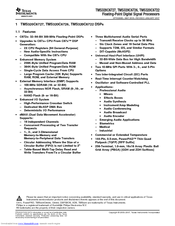 Texas Instruments TMS320C6722 User Manual