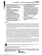 Texas Instruments ThunderSWITCH II TNETX4090 User Manual