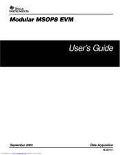 Texas Instruments Modular MSOP8 EVM User Manual