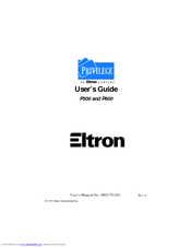 Eltron PRIVILEGE P600 User Manual
