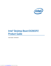 Intel DG965PZ Product Manual