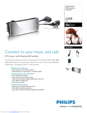 Philips GoGear SA2446BT/37 Manual