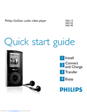 Philips GoGear SA5145 Quick Start Manual