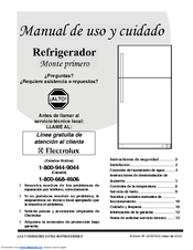 Frigidaire FRT21HS8KS Manual De Uso Y Cuidado