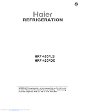 Haier HRF-420FDX User Manual
