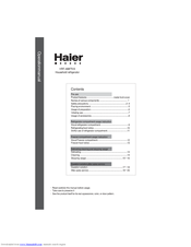 Haier HRF-488FF User Manual