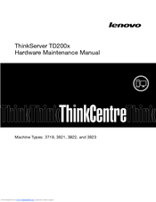 Lenovo THINKSERVER TD200x 3822 Hardware Maintenance Manual