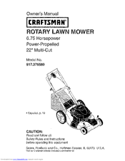 Craftsman 917.376580 Owner's Manual