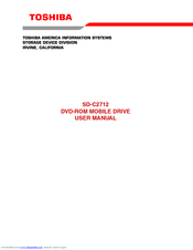 Toshiba SD-C2712 User Manual