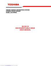 Toshiba SD-R5112 User Manual