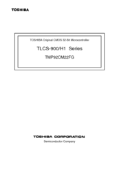 Toshiba TMP92CM22FG TLCS-900/H1 Series Manual