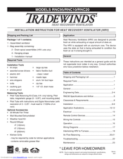 Tradewinds RNC10 Installation Instructions Manual