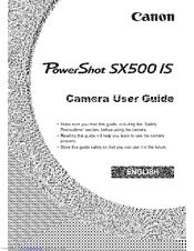 CANON POWERSHOT SX500IS User Manual