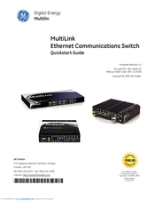 GE MultiLink ML800 Quick Start Manual