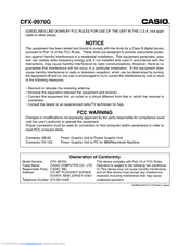 Casio CFX-9970G User Manual