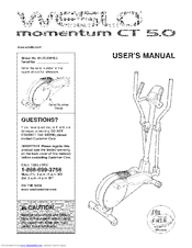 WESLO MOMENTUM CT 5.0 User Manual