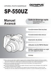 Olympus SP 550 - Ultra Zoom Digital Camera Manuel Avancé