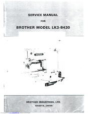 Brother KM-430B User Manual
