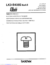 Brother LK3-B438E MKII Parts Manual