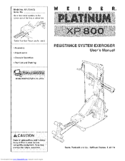 WEIDER 831.15397 User Manual