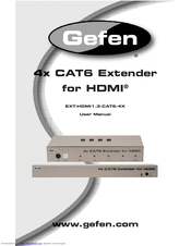 Gefen EXT-HDMI1.3-CAT6-4X User Manual