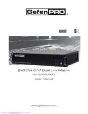 Gefen Pro GEF-DVIKVM-848DL User Manual