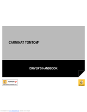 TomTom Carminat GPS Receiver Driver's Handbook Manual