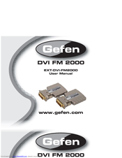 Gefen EXT-DVI-FM2000 User Manual