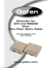 Gefen EXT-DVIRS232-1FO User Manual