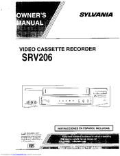 Sylvania SRV206 Owner's Manual