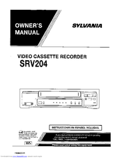 SYLVANIA SRV204 Owner's Manual
