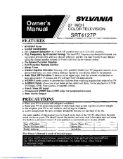 Sylvania SRT4127P Owner's Manual