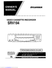 SYLVANIA SRV194 Owner's Manual