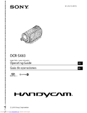SONY DCR-SX83 Handycam® Operating Manual