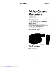 SONY Handycam CCD-TR28 Operation Manual