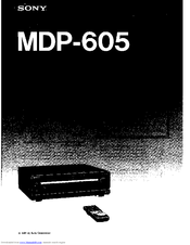 SONY MDP-605 Operating Instructions Manual