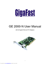Gigafast GigaFast GE 2000-N User Manual