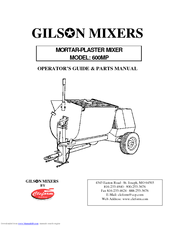 Cleform Gilson 600MP Operator's Manual & Parts Manual
