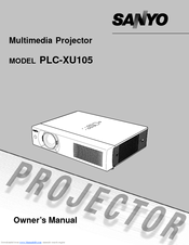 Sanyo PLC-XU105 Owner's Manual