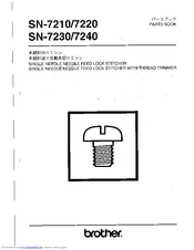 Brother SN-7240 Parts Manual