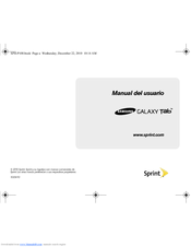 Samsung Galaxy Tab SPH-P100 Manual Del Usuario