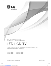 LG 60LS5700.AUS Owner's Manual