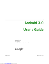 Google Android 3.0 User Manual