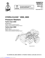 Graco HYDRA-CLEAN 2000 Owner's Manual