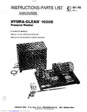 Graco Hydra-Clean 1020E Instructions- Instructions-Parts List Manual