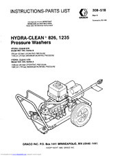 Graco Hydra-Clean 826 800-093 Instructions-Parts List Manual