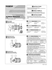 Olympus Zuiko Digital 14 54mm F2 8 3 5 Ii Manuals Manualslib