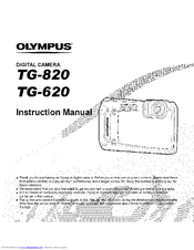 OLYMPUS TG-620 Instruction Manual