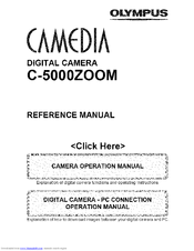 OLYMPUS CAMEDIA C-5000 Zoom Reference Manual