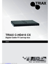 Triax C-HD 415 CX Manual